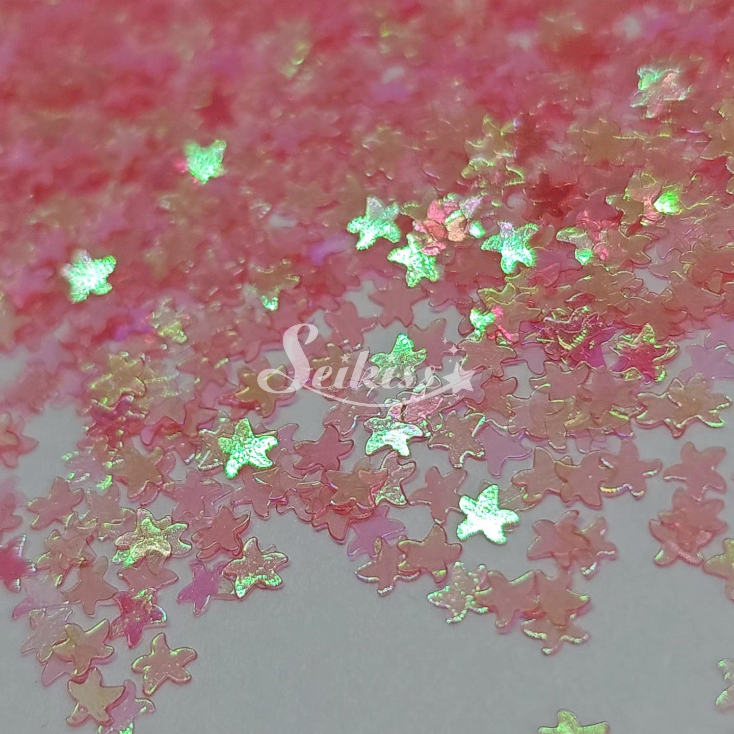 Coral Sea Stars Shape Glitter - Pink Glitter