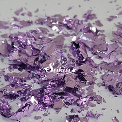 Lavender Metallic Foil Flakes - Purple Flakes