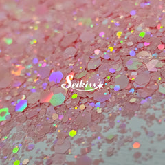 Guava Silk Chunky Glitter - Pink Glitter