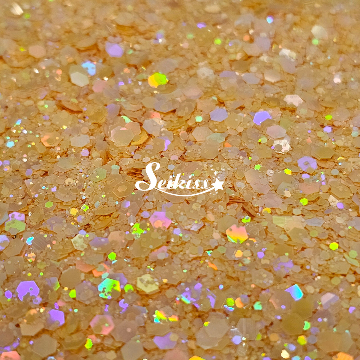 Apricot Chunky Glitter - Orange Glitter