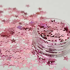 Pink Stars - Glitter Shape