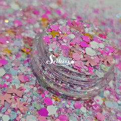 Ballerina Glitter Mix - Star and bow Shape Glitter