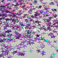Purple Shining Stars - Purple Glitter