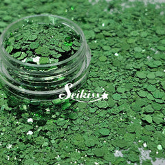 Dark Sage Metallic Chunky Glitter - Green Glitter