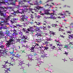 Purple Shining Stars - Purple Glitter