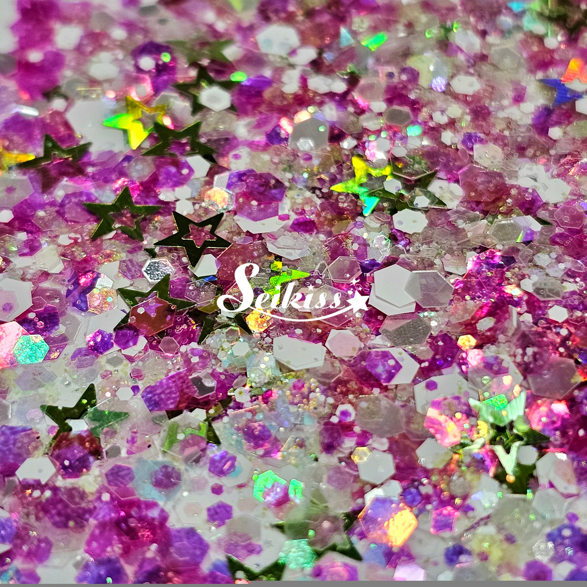 Melon Splash Glitter Mix - Multicolor Shape Glitter