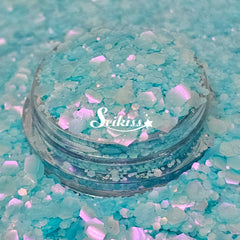 Mermaid Glass Chunky Glitter - Blue Glitter / Purple Glitter