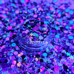 Volt Glow Chunky Glitter - Multicolor Glitter