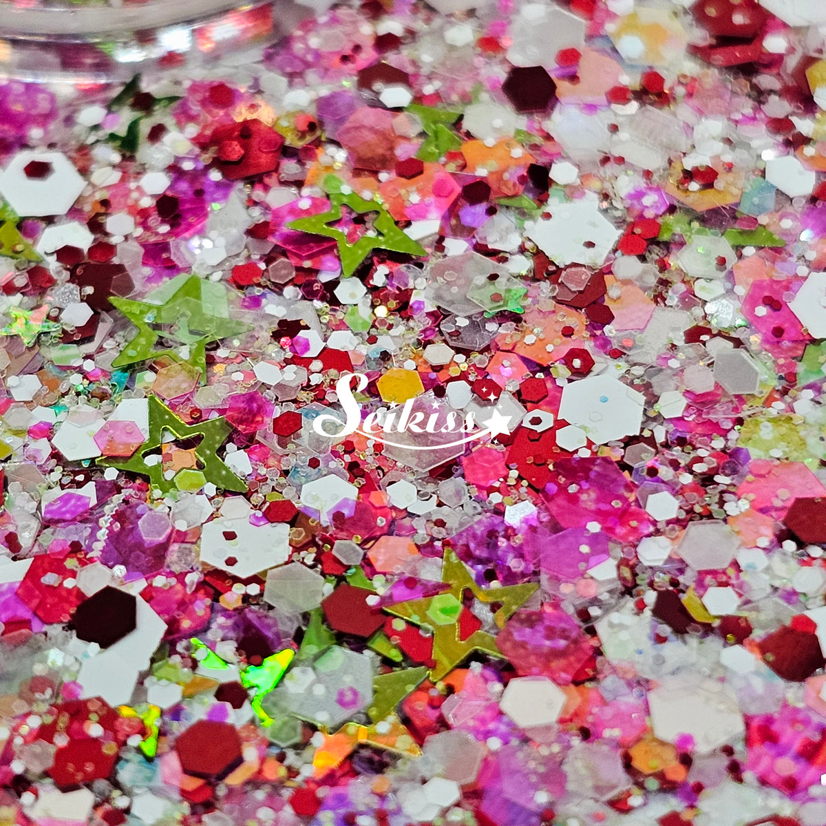 Melon Splash Glitter Mix - Multicolor Shape Glitter