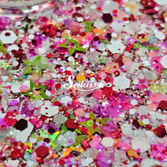 Melon Splash Glitter Mix - Multicolor Shape Glitter
