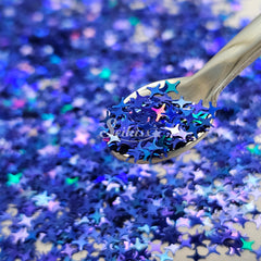 Blue Shining Stars - Blue Glitter