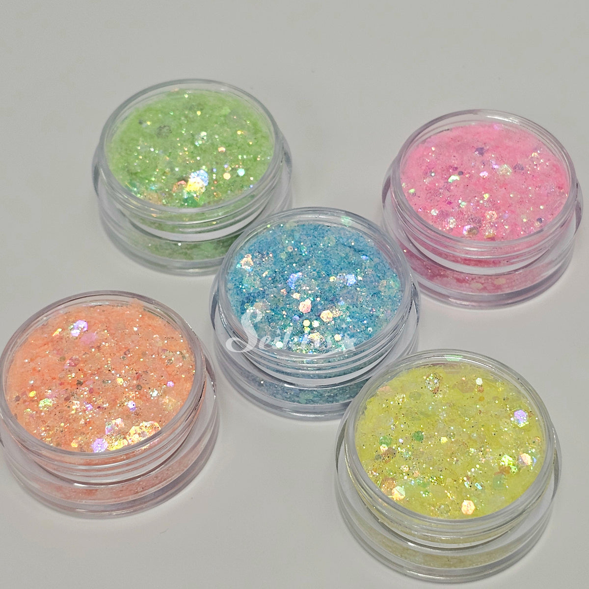 Spring Glitter Bundle (Set of 5) - Multicolor Glitter