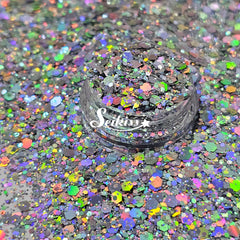 Stars Crossed Galaxy Holographic Chunky Glitter - Silver Glitter