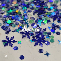 Winter in Blue Holographic Chunky Glitter - Blue Glitter