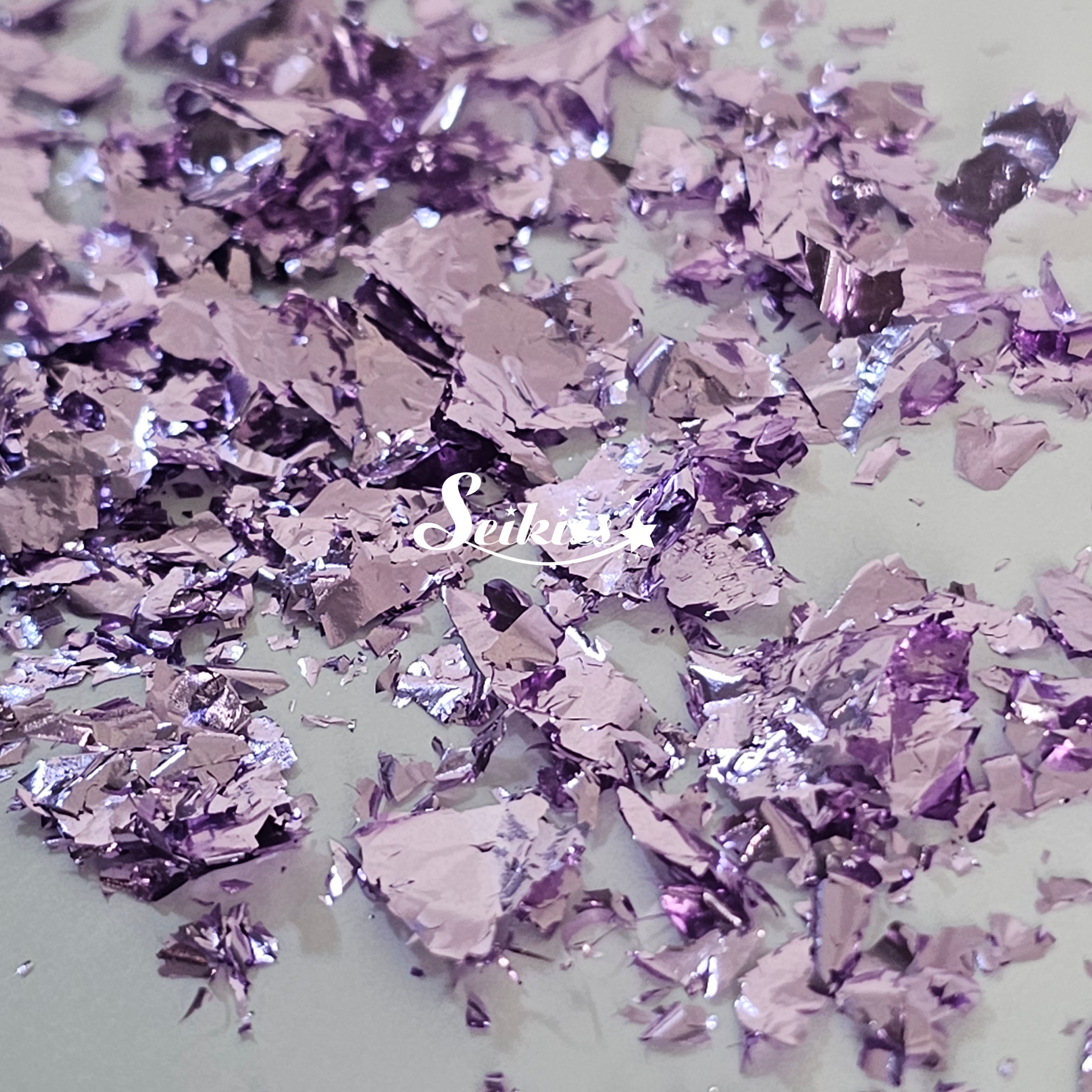 Lavender Metallic Foil Flakes - Purple Flakes