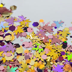 Pink Autumn - Multicolor Glitter Mix