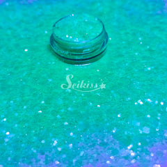 Fluorescent Green Chunky Glitter - Green Glitter