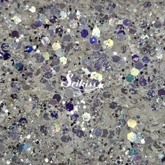 Diamond Metallic Chunky Glitter - White Glitter