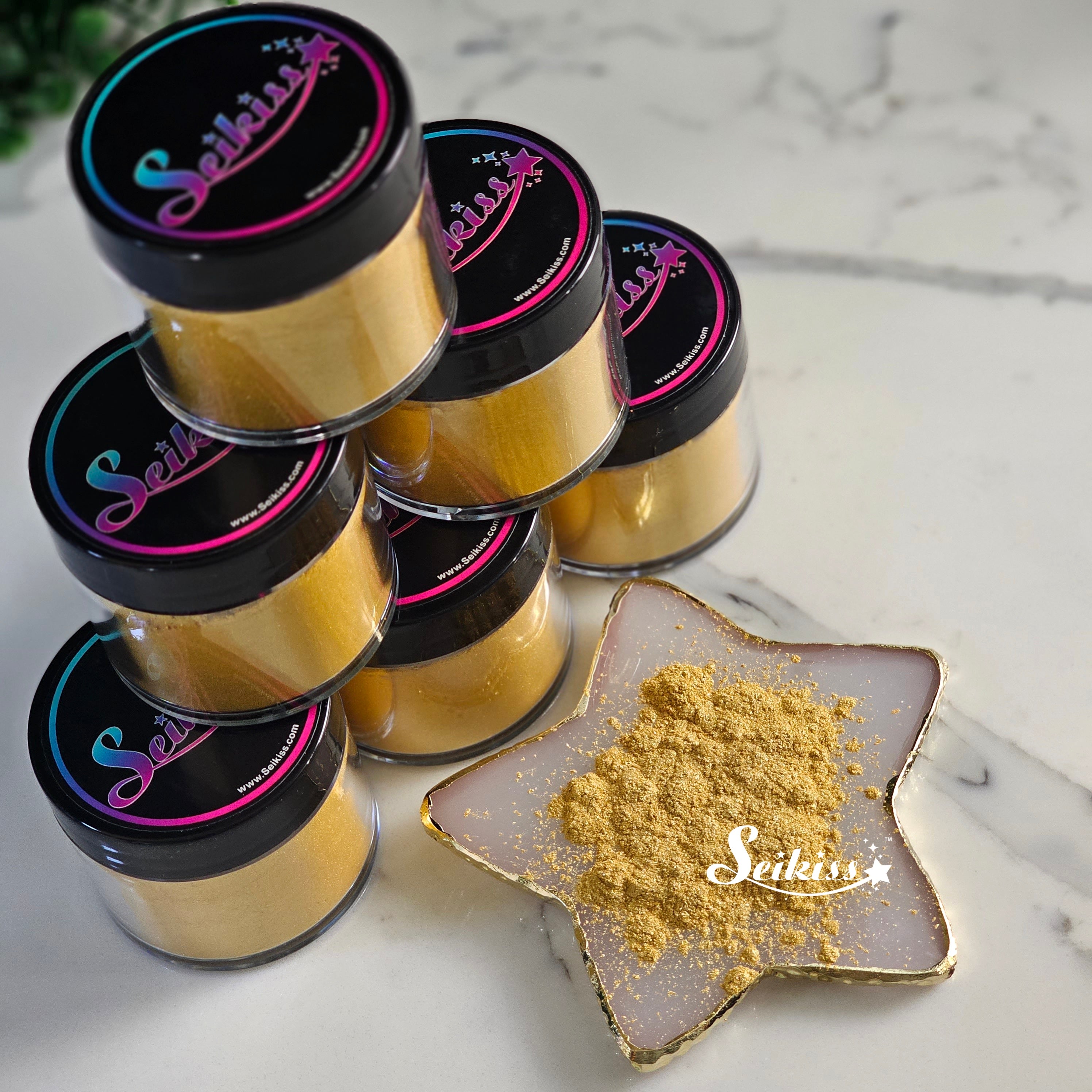 Gold Mica Powder for Resin, Alcohol Ink, Epoxy, Wax Melts - Gold Mica