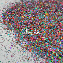 Twilight Holographic Chunky Glitter - Multicolor Small Glitter