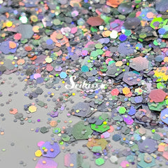 Stars Crossed Galaxy Holographic Chunky Glitter - Silver Glitter