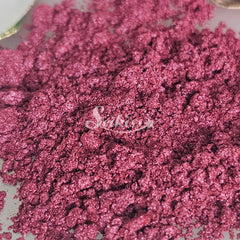 Burgundy Mica Powder for Resin, Alcohol Ink, Epoxy, Wax Melts - Pink Mica