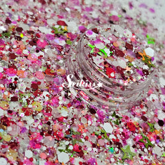 Melon Splash Glitter Mix - Multicolor Shape Glitter