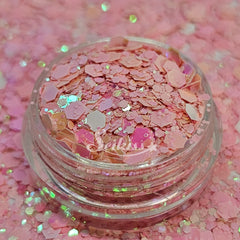 Blush Metallic Chunky Glitter - Pink Glitter