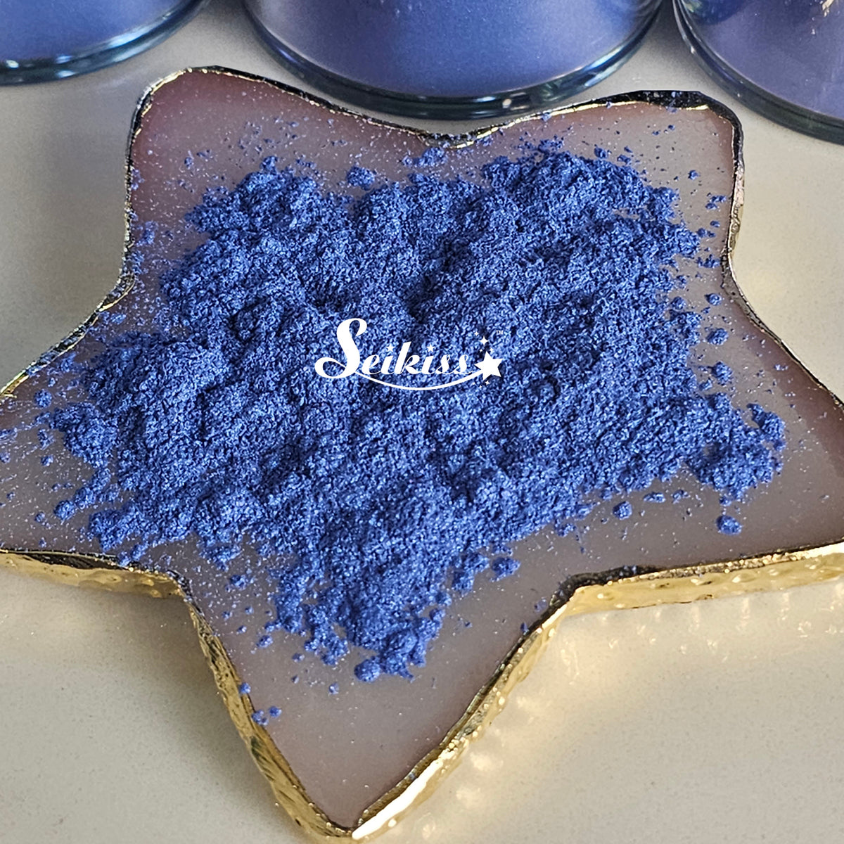 London Blue Mica Powder for Resin, Alcohol Ink, Epoxy, Wax Melts - Blue Mica