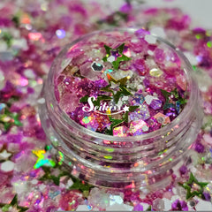 Melon Splash Glitter Mix - Multicolor Shape Glitter