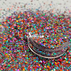 Twilight Holographic Chunky Glitter - Multicolor Small Glitter
