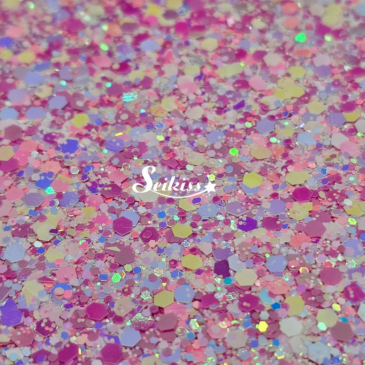 Kiss Pink Iridescent Chunky Glitter - Pink Glitter