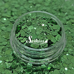 Dark Sage Metallic Chunky Glitter - Green Glitter