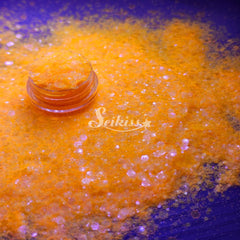 Fluorescent Orange Chunky Glitter - Orange Glitter