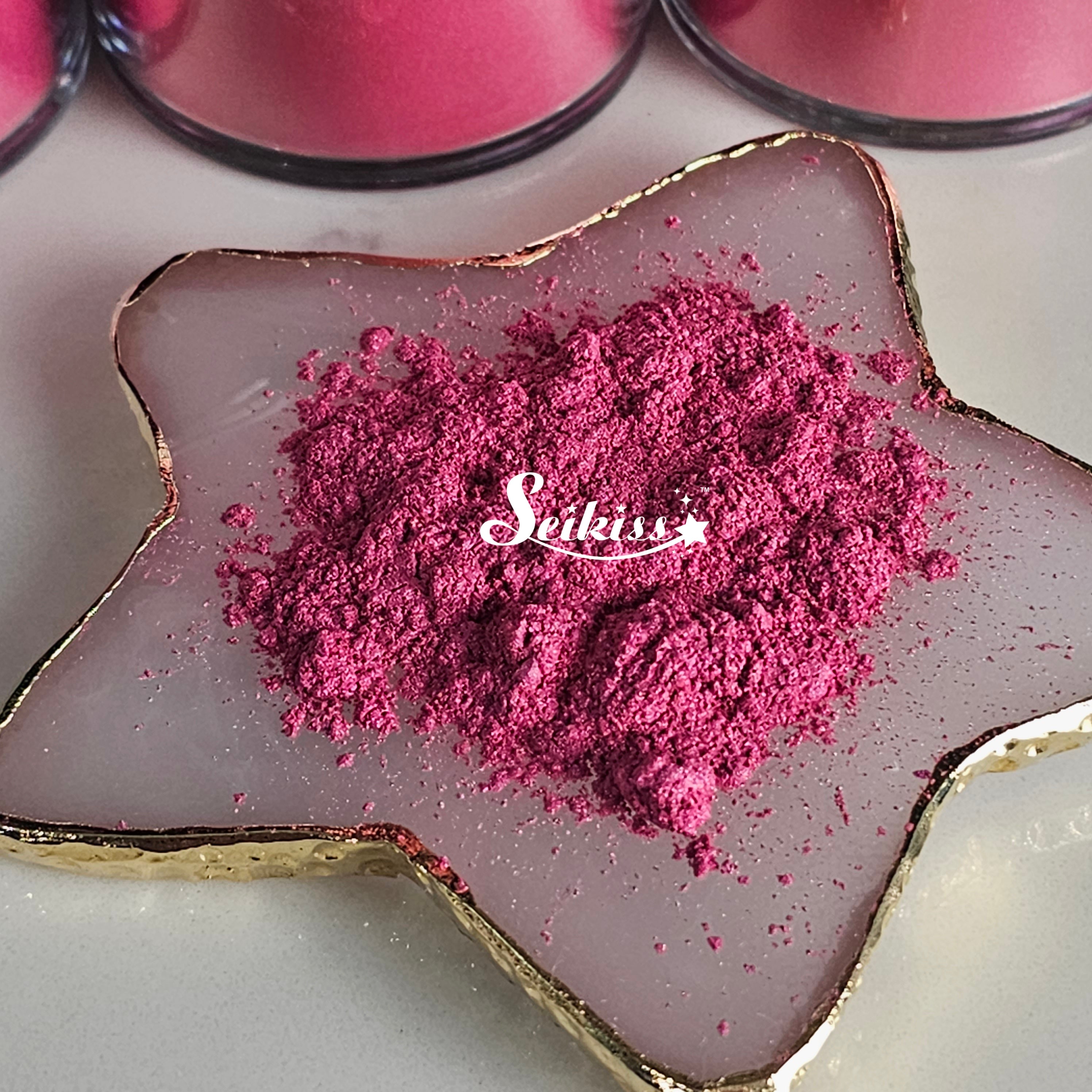 Berry Fuchsia Mica Powder for Resin, Alcohol Ink, Epoxy, Wax Melts - Pink Mica