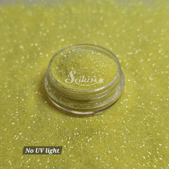 Fluorescent Yellow Fine Glitter - Yellow Glitter