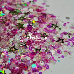 Melon Splash Glitter Mix - Multicolor Shape Glitter