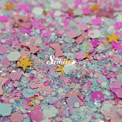 Ballerina Glitter Mix - Star and bow Shape Glitter