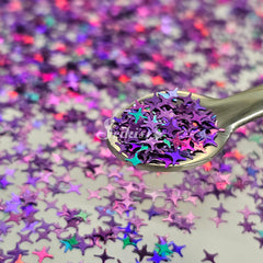 Purple Shining Stars - Purple Glitter