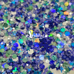 Winter in Blue Holographic Chunky Glitter - Blue Glitter