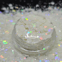 Arctic Holographic Chunky Glitter - White Glitter