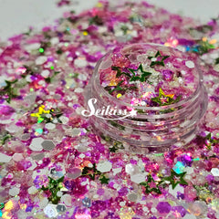 Melon Splash Glitter Mix - Multicolor Shape Glitter