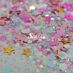 Ballerina Glitter Mix - Star and bow Shape Glitter