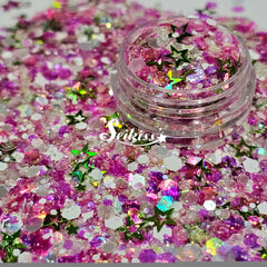 Melon Splash Glitter Mix - Multicolor Shape Glitter