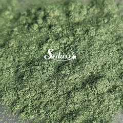 Metallic Olive Mica Powder for Resin, Alcohol Ink, Epoxy, Wax Melts - Green Mica