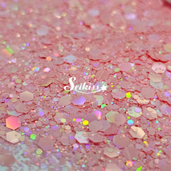 Guava Silk Chunky Glitter - Pink Glitter