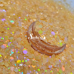 Apricot Chunky Glitter - Orange Glitter