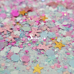 Ballerina Glitter Mix - Star and bow Shape Glitter