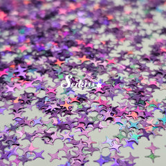 Purple Shining Stars - Purple Glitter