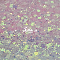 Pink Glow in the dark Chunky Glitter - Pink Glitter